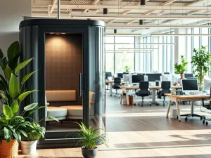 Wynajem budek akustycznych w firmach projektowych, IT i call center