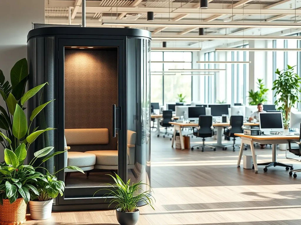 Wynajem budek akustycznych w firmach projektowych, IT i call center
